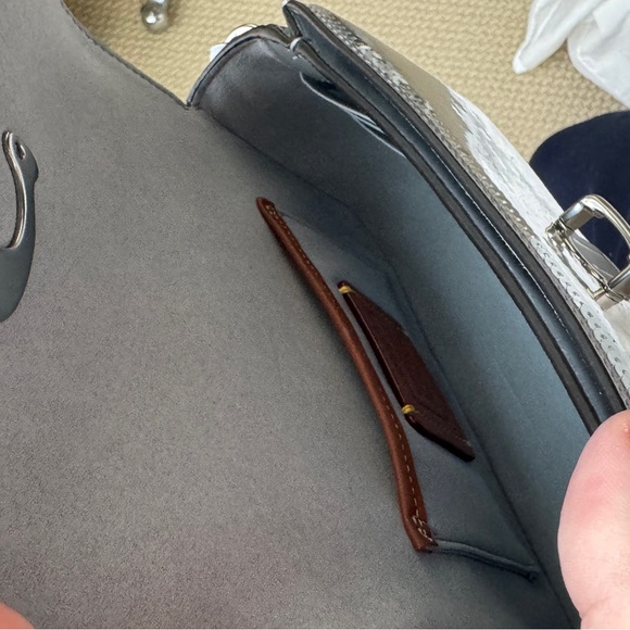 EUC Coach Sequin Studio purse style #CM426 in silver SOLD OUT ONLINE - Picture 10 of 15